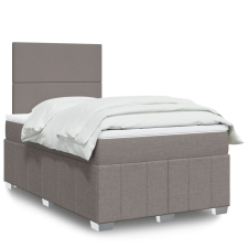 vidaXL tópszínű szövet rugós ágy matraccal 120 x 200 cm ágy és ágykellék