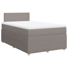vidaXL tópszínű szövet rugós ágy matraccal 120 x 200 cm (3287420) ágy és ágykellék