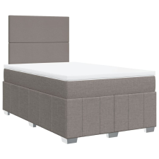 vidaXL tópszínű szövet rugós ágy matraccal 120 x 200 cm (3291632) ágy és ágykellék