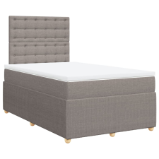 vidaXL tópszínű szövet rugós ágy matraccal 120 x 200 cm (3292041) ágy és ágykellék