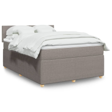 vidaXL tópszínű szövet rugós ágy matraccal 140 x 190 cm ágy és ágykellék