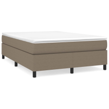vidaXL tópszínű szövet rugós ágy matraccal 140 x 190 cm (3144419) ágy és ágykellék