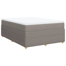 vidaXL tópszínű szövet rugós ágy matraccal 140 x 190 cm (3285571) ágy és ágykellék