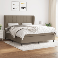 vidaXL tópszínű szövet rugós ágy matraccal 160 x 200 cm ágy és ágykellék