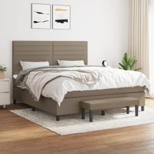 vidaXL tópszínű szövet rugós ágy matraccal 160 x 200 cm ágy és ágykellék