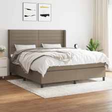 vidaXL tópszínű szövet rugós ágy matraccal 160 x 200 cm ágy és ágykellék