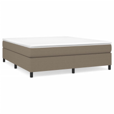 vidaXL tópszínű szövet rugós ágy matraccal 160 x 200 cm (3144435) ágy és ágykellék