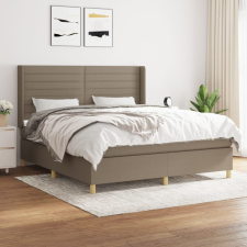 vidaXL tópszínű szövet rugós ágy matraccal 180 x 200 cm ágy és ágykellék