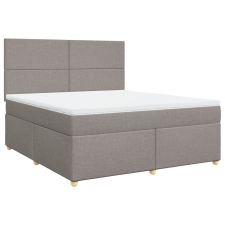 vidaXL tópszínű szövet rugós ágy matraccal 180 x 200 cm (3291356) ágy és ágykellék