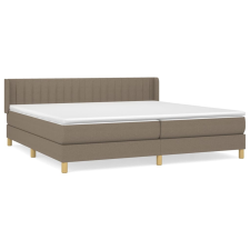 vidaXL tópszínű szövet rugós ágy matraccal 200 x 200 cm (3130461) ágy és ágykellék