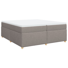 vidaXL tópszínű szövet rugós ágy matraccal 200 x 200 cm (3285405) ágy és ágykellék