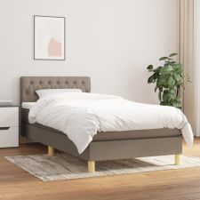 vidaXL tópszínű szövet rugós ágy matraccal 80 x 200 cm ágy és ágykellék