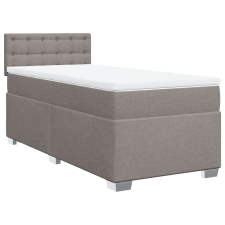 vidaXL tópszínű szövet rugós ágy matraccal 80 x 200 cm ágy és ágykellék