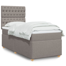 vidaXL tópszínű szövet rugós ágy matraccal 80 x 200 cm ágy és ágykellék