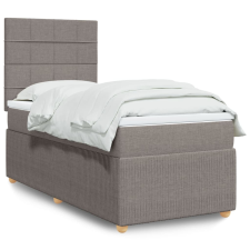 vidaXL tópszínű szövet rugós ágy matraccal 80 x 200 cm ágy és ágykellék