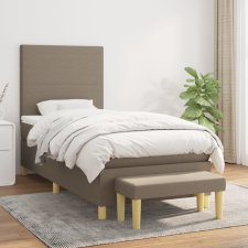 vidaXL tópszínű szövet rugós ágy matraccal 80 x 200 cm ágy és ágykellék