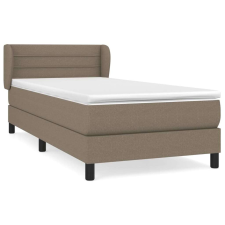 vidaXL Tópszínű szövet rugós ágy matraccal 80 x 200 cm ágy és ágykellék