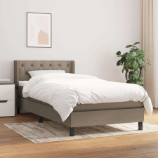 vidaXL tópszínű szövet rugós ágy matraccal 80 x 200 cm ágy és ágykellék