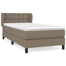 vidaXL tópszínű szövet rugós ágy matraccal 80 x 200 cm (3126521) ágy és ágykellék