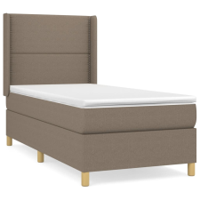 vidaXL tópszínű szövet rugós ágy matraccal 80 x 200 cm (3131869) ágy és ágykellék