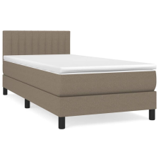 vidaXL tópszínű szövet rugós ágy matraccal 80 x 200 cm (3140173) ágy és ágykellék