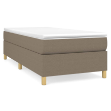 vidaXL tópszínű szövet rugós ágy matraccal 80 x 200 cm (3144478) ágy és ágykellék