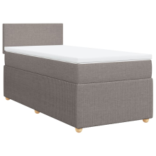 vidaXL tópszínű szövet rugós ágy matraccal 80 x 200 cm (3287280) ágy és ágykellék