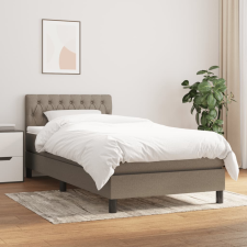 vidaXL tópszínű szövet rugós ágy matraccal 90 x 190 cm ágy és ágykellék