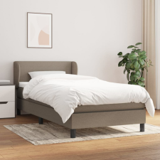 vidaXL Tópszínű szövet rugós ágy matraccal 90 x 190 cm ágy és ágykellék