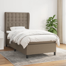 vidaXL tópszínű szövet rugós ágy matraccal 90 x 190 cm ágy és ágykellék