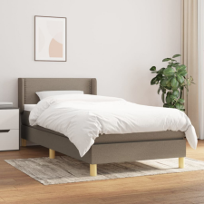 vidaXL tópszínű szövet rugós ágy matraccal 90 x 200 cm ágy és ágykellék