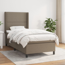vidaXL tópszínű szövet rugós ágy matraccal 90 x 200 cm ágy és ágykellék
