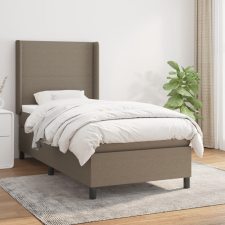 vidaXL tópszínű szövet rugós ágy matraccal 90 x 200 cm ágy és ágykellék