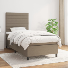 vidaXL tópszínű szövet rugós ágy matraccal 90 x 200 cm ágy és ágykellék