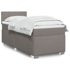 vidaXL tópszínű szövet rugós ágy matraccal 90 x 200 cm ágy és ágykellék