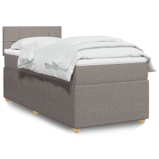 vidaXL tópszínű szövet rugós ágy matraccal 90 x 200 cm ágy és ágykellék
