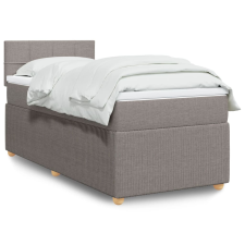 vidaXL tópszínű szövet rugós ágy matraccal 90 x 200 cm ágy és ágykellék
