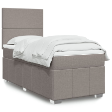 vidaXL tópszínű szövet rugós ágy matraccal 90 x 200 cm ágy és ágykellék