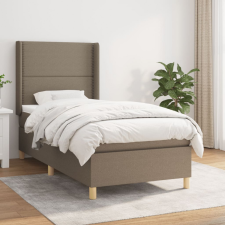 vidaXL tópszínű szövet rugós ágy matraccal 90 x 200 cm ágy és ágykellék