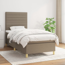 vidaXL tópszínű szövet rugós ágy matraccal 90 x 200 cm ágy és ágykellék