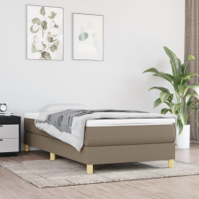 vidaXL tópszínű szövet rugós ágykeret 100 x 200 cm ágy és ágykellék
