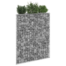 vidaXL trapéz alakú horganyzott acél gabion magaságyás 80x20x100 cm kerti tárolás
