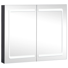 vidaXL tükrös fürdőszobaszekrény LED világítással 80 x 12,2 x 68 cm (325545) fürdőszoba bútor