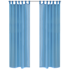 vidaXL Türkiz Átlátszó Függöny 140 x 245 cm 2 db lakástextília