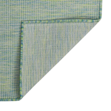 vidaXL türkizkék lapos szövésű kültéri szőnyeg 120 x 170 cm (340802) lakástextília