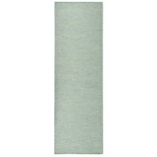 vidaXL Türkizkék lapos szövésű kültéri szőnyeg 80 x 250 cm lakástextília