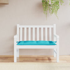 vidaXL türkizkék szövet kerti padpárna 110 x 50 x 7 cm kerti bútor