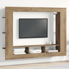 vidaXL Tv állvány falra szerelhető, Artisan tölgy, 152x22x113 cm bútor