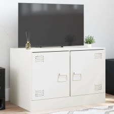 vidaXL TV-szekrény - Acél - Fehér - 67x39x44 cm bútor