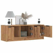 vidaXL TV szekrény Artisan tölgy 102x35x36,5 cm Műanyag fa bútor